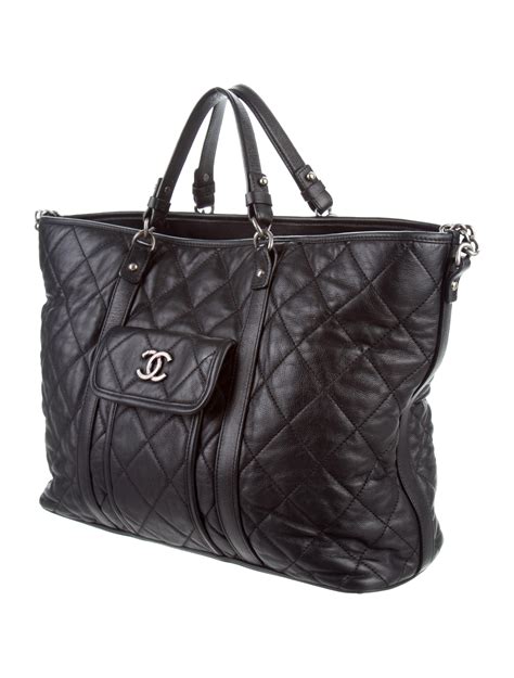 big bag chanel|chanel large zipped shopping bag.